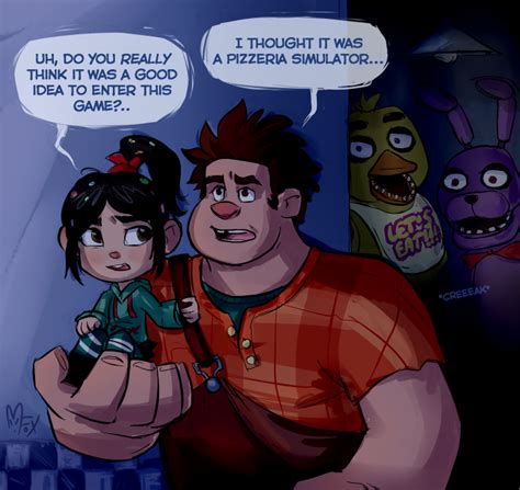 wreck it ralph at freddy s by mistrel fox five nights at freddy s know your meme