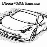 Ferrari Coloring Pages Cars Enzo Italia Speed sketch template