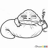 Jabba Wars Star Draw Chibi Drawings December Coloring Pages Jar Clip Binks Easy Tutorials Characters sketch template