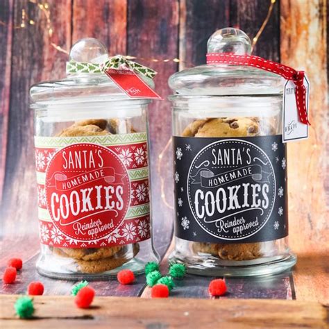 karas party ideas  printable christmas cookie jar labels karas