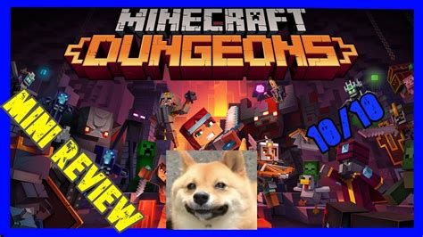minecraft dungeons mini review opinion youtube