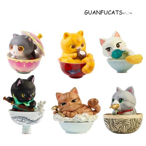 guanfu cats blind box series strangecat toys