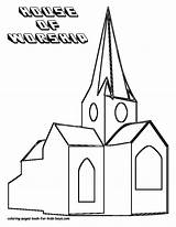 Church Coloring Pages Kids Drawing Outline Colouring Children Printable Popular Coloringhome Getdrawings Adults Books Print sketch template