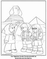 Pyramid Colouring Scout Scouts Daisy Tut Girlguiding Makingfriends Tutankhamun sketch template