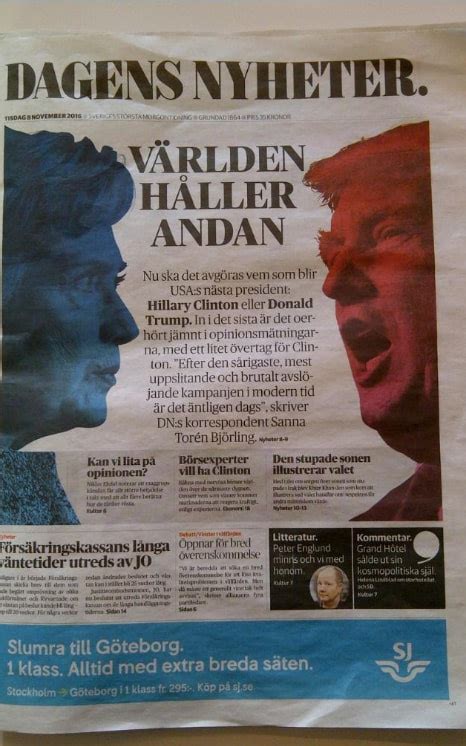 us election 2016 how newspapers around the world reacted as americans