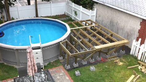 backyard pool  deck youtube