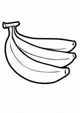 Coloring Bananas Banana Printable Pages Three Fruits Worksheets Parentune Kids Preschoolers Categories sketch template