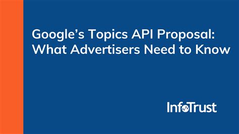 googles topics api proposal  advertisers