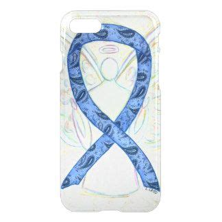 blue paisley awareness ribbon angel iphone 7 case