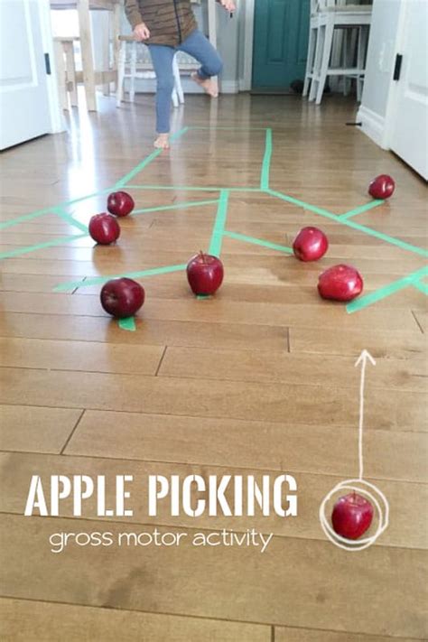 gross motor apple picking activity hands    grow