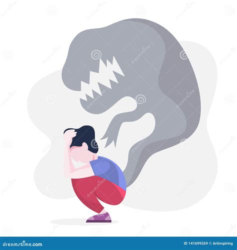 mental disorder woman suffer   depression stock vector