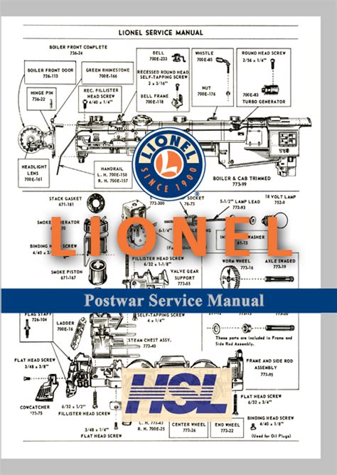 hsl digital archive products lionel postwar service manual digital archive