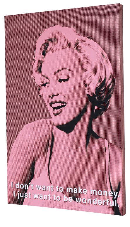 marilyn monroe i just want to be wonderful 24x36 canvas