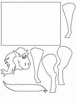 Paard Knutselen Knutsel sketch template