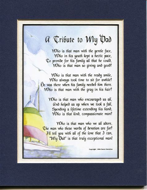 Genie S Poems A Tribute To My Dad