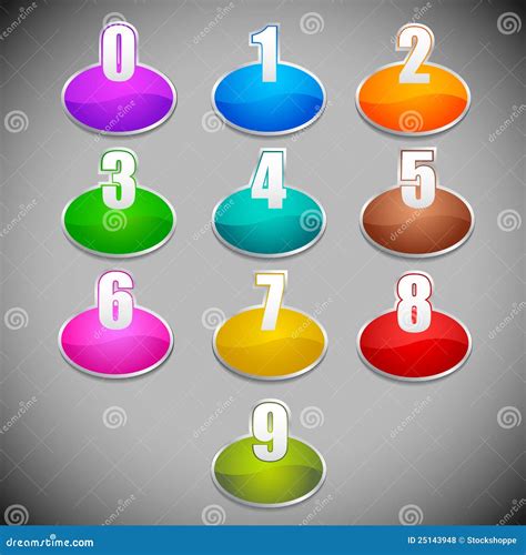 number label stock vector illustration  colorful price