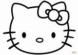 Kitty Hello Face Coloring Pages Silhouette Drawing Svg Printable Nerd Color Print Colouring Head Drawings Cut Clipart  Cartoon Sick sketch template