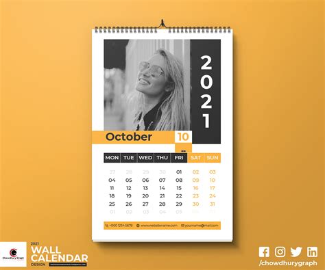 minimal  stylish wall calendar design template behance behance