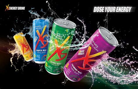 xs energy drink ad design  gtl communication energydrink