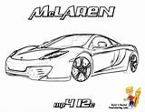 Mclaren Coloring Pages Car Colouring Cars Printable Kids Race sketch template