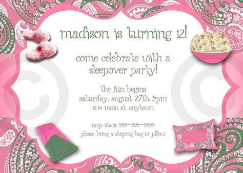 pajama party invitations for adults