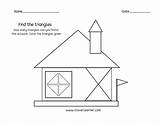 Triangle Shape Activity Shapes Worksheet Worksheets Activities Printable Cleverlearner Matching sketch template