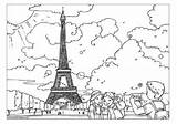 Eiffel Colorir Vuelta Louvre Desenhos Activityvillage sketch template
