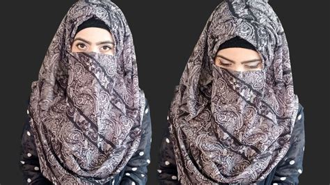 hijab style with niqab full coverage hijab styles 2020 hijab with