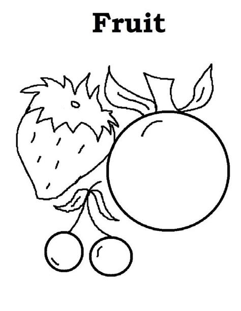 fruit image coloring page netart   fruit coloring pages