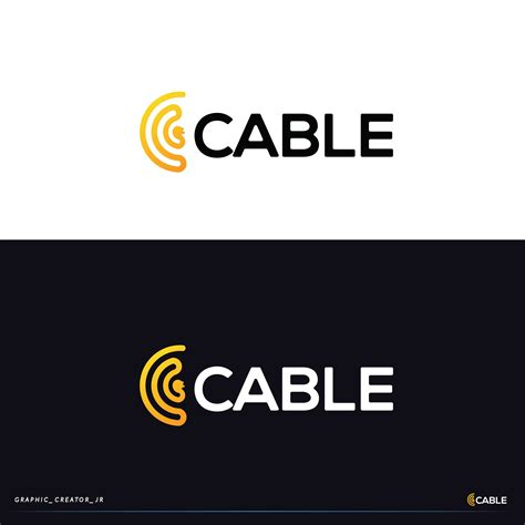 logo  cable  shown  black  white  yellow letters  read cable