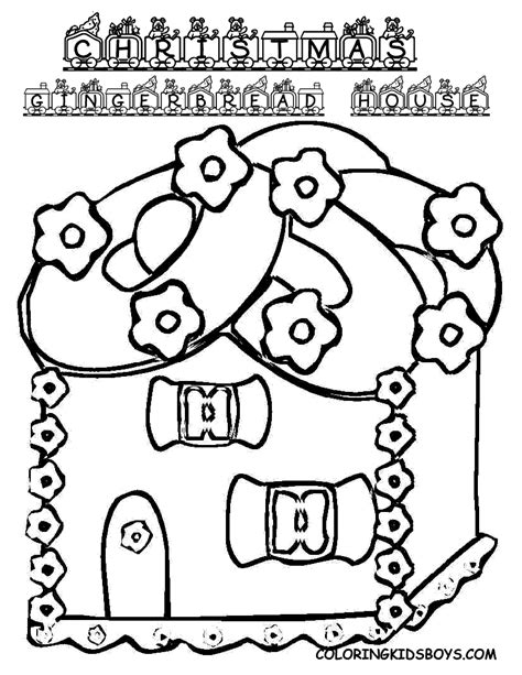 printable  house coloring pages gingerbread house coloring