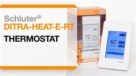 home improvement schluter ditra heat  rt touchscreen programmable thermostat dhertbw de
