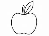 Apple Coloring Outline Pages Printable Colouring Color Apples Shape Clipart Clip Green Coloring4free Printables Fruits Clipartbest Clipartmag Printablee Tree Via sketch template