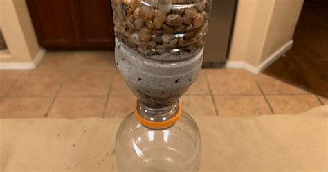 charcoal water filter     prep