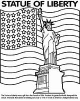 Coloring Liberty Statue Pages Crayola Gif Print sketch template