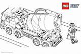 Lego Coloring Pages City Construction Truck Printable Kids sketch template