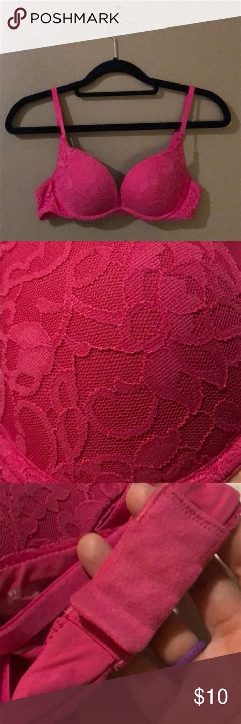 Hot Pink “the Lacie” Victoria Secret Push Up Bra Hot