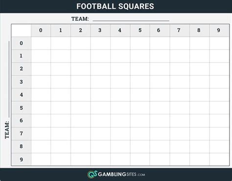 printable football squares templates