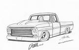 Truck Drawings Drawing Trucks Car Ford Lowrider Old Cool Cars Coloring Pages Sketch Colouring F100 Chevy Archive Fordification Pencil Gmc sketch template