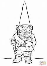 Gnome Coloring Pages Garden Gnomes Printable Drawing Print Christmas Color Beard Supercoloring Fantasy Getdrawings Gnomeo Business sketch template