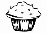 Muffin Coloring Muffins Pages Kids Cupcake Lis Fleur Cliparts Printable Popular Edupics Large sketch template