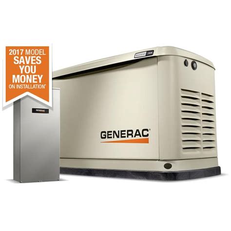 generac guardian  watt lp watt ng standby generator  automatic transfer