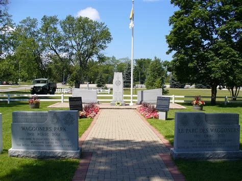 ontario war memorials borden waggoners park