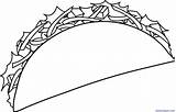 Taco Clipart Tacos Clip Mexican Food Lettuce Bell Cliparts Coloring Colorable Pages Clipartix Template Library Drawings Clipartmag Line Panda Cute sketch template