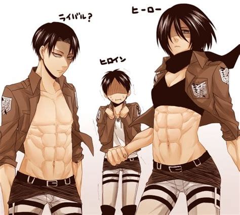 Mikasa And Levi Both Have Muscles And Abs Which One Do