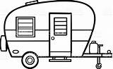 Clipart Outline Svg Wohnwagen Campers Rv Dxf Basteln Roulotte Colorier Clipartmag Gograph Binged sketch template