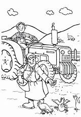 Coloring Pages Farm Girl Farmer Getcolorings Getdrawings Color sketch template