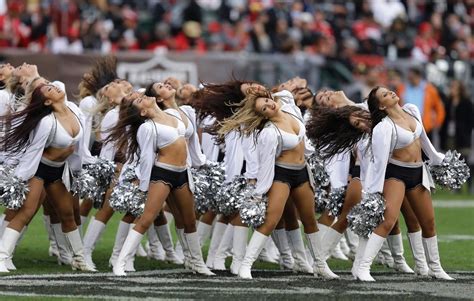 Oakland Raiders Cheerleaders Perform During Sundays Win Over The 49ers