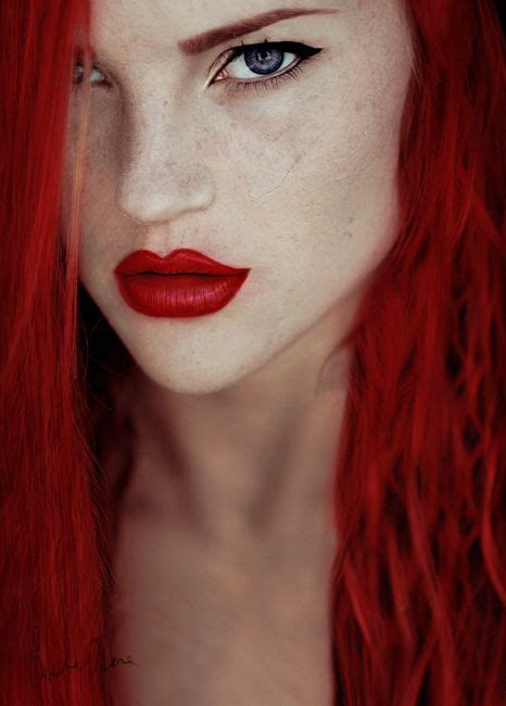 fey fiery fierce redhead another amazing self portrait by senju hime feybrenforever
