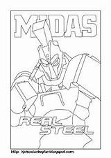 Steel Real Midas Coloring Pages sketch template